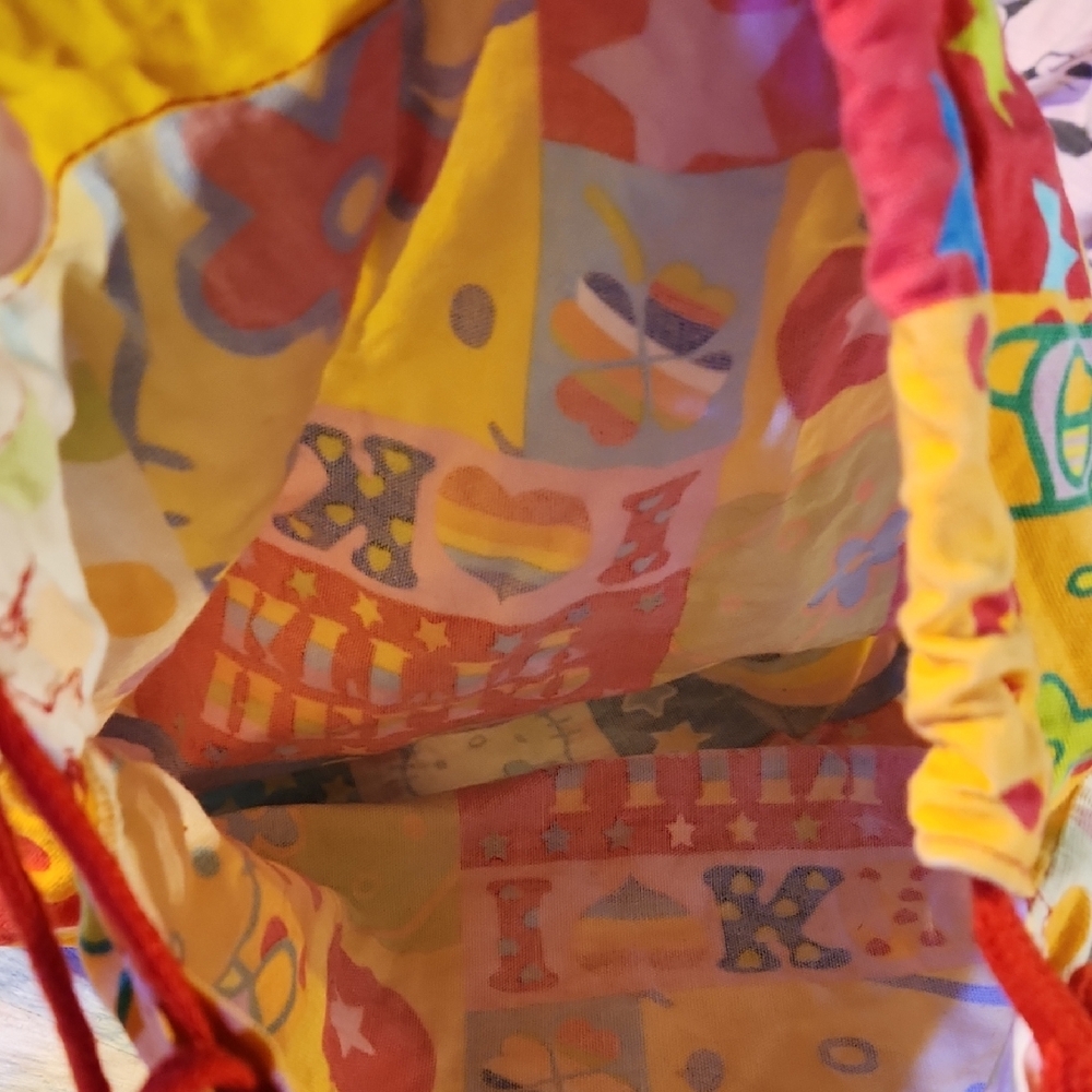 Vintage !!! Sanrio Multicolor Hello Kitty Patchwo… - image 4